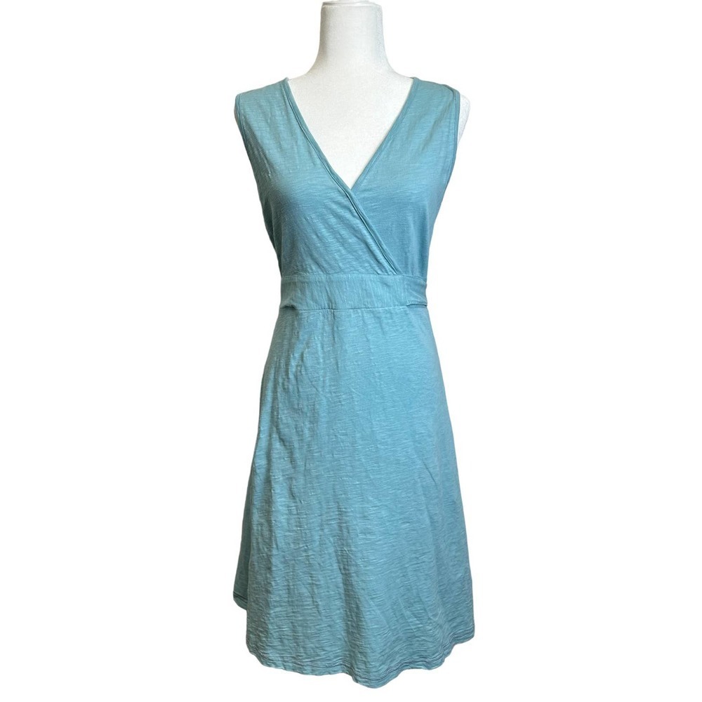 Matilda Jane Womens Dress sz. SMALL Blue V-neck Good Hart Kimono Flower Heart